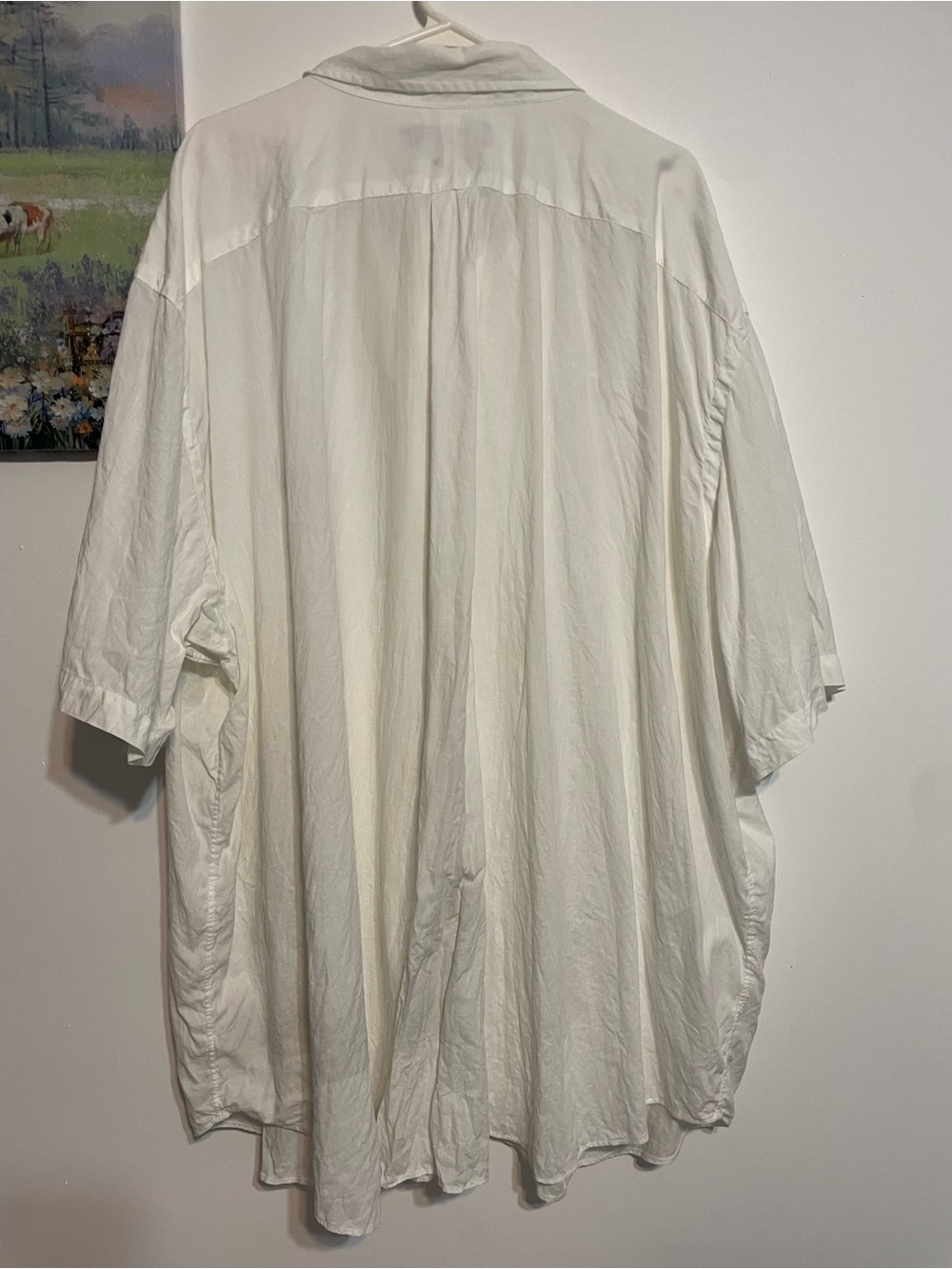 Ralph Lauren White Classic linen plus cotton Button-Down Polo Shirt 5xl - Picture 2 of 5